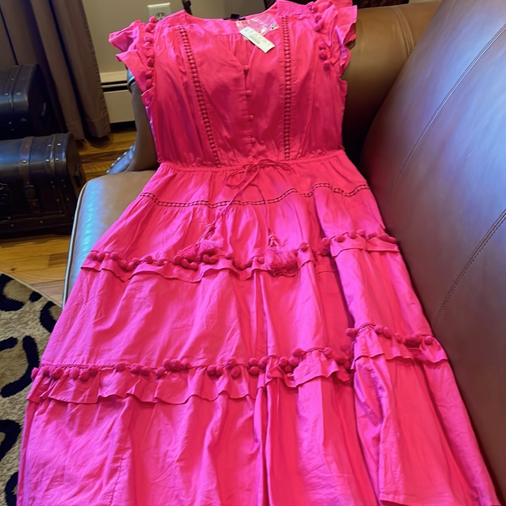 J. Crew pink cotton dress